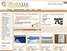 Tablet Screenshot of obchod.rozalia.cz